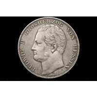 2 талера 1844 г. Гессен-Дармштадт (Германия), Людвиг II. Кабинетная патина, пореже!