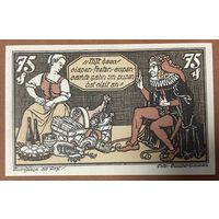 Нотгельд , 75 пфеннигов, Брауншвейг , 1921 год. Веймарская республика