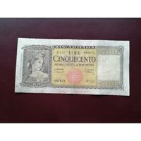 Италия  500 лир 1948