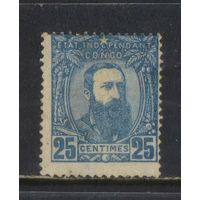 Бельгия Колонии Свободное государство Конго 1887 Леопольд II Стандарт #8*