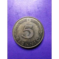 Германия ФРГ 5 пфеннигов 1991 G