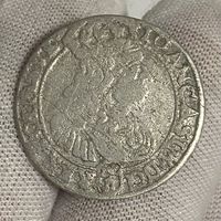 Шестак / шостак / 6 грошей 1667 г., Быдгощ, Ян Казимир. Красивая монета!