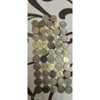 1 копейка, СССР, 52 штуки (не чищены)