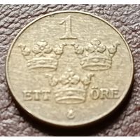 Швеция 1 эре, 1939    ( 1-5-5 )