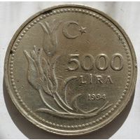 Турция 5000 лира 1994 год