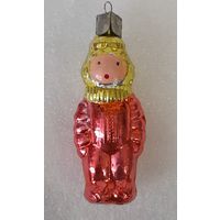 Игрушка ёлочная Космонавтик, стекло. СССР
