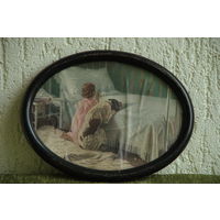 Рамка СССР из 50-х  ( дерево )  21 х 26 см