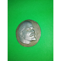 Настольная медаль СССР Владимир Ленин силумин