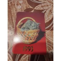 Календарик,кот,1993