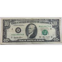 10 долларов США. 1993г