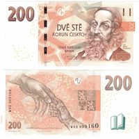 Чехия 200 крон образца 2018 года UNC p19 серия P65