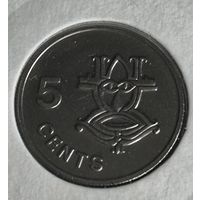 СОЛОМОНОВЫ ОСТРОВА 5 ЦЕНТОВ 1988 ГОД UNC