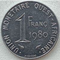 Западная Африка 1 франк 1980 г.