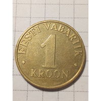 1 крона Эстония 2001 год