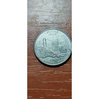 США Штаты и территории 25 центов (квотер) Мэн 2003