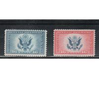 США-1934-1936, (Мих.374-375),   * , Спец.доставка, Авиапочта(полная серия)