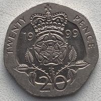 Великобритания 20 пенсов 1999 г.