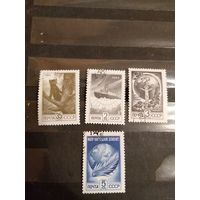 1984 СССР Загорский 5480-5483 мелованная бумага фауна флот гашеная полная серия (с-13)