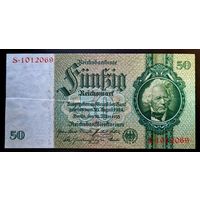 РАСПРОДАЖА КОЛЛЕКЦИИ ОТ 1 РУБЛЯ!!!Банкнота Германии 50 рейхсмарок 30 марта 1933 г.
