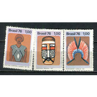 Бразилия - 1976 - Искусство - [Mi. 1525-1527] - полная серия - 3 марки. MNH.  (Лот 62HF)-T41P22