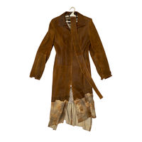 Дубленка женская с поясом.