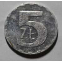 Польша, 5 злотых, 1990 год