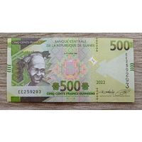 Werty71 Гвинея 500 франков 2022 UNC банкнота