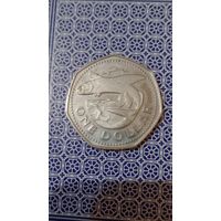 Барбадос 1 доллар 1974