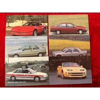 Календарики. Автомобили. 6 штук. 1991 год