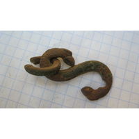 Зацеп-змейка. Бронза, литье.