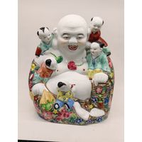 Статуэтка "Хотэй с детьм", фарфор Китай