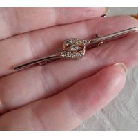 Винтажная брошь- бар