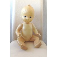 Все лоты с рубля.Кукла,Пупс Димка ,с хохолком ,46 см. ф-ка 8 марта, 1950-е,СССР