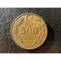 Турция. 500 лир.1989. С 20 копеек. Распродажа коллекции. Смотрите другие лоты.