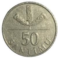 Латвия 50 сантимов, 1992