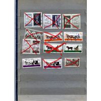 ПОЛЬША, СБОРНЫЙ ЛОТ  СБОРКА 1, 12м  гашен   по 15 коп шт
