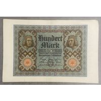 Банкнота 100 марок 1920 год. Веймарская республика
