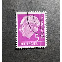 Марка германия 1954 год Теодор Хойс