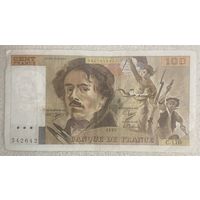 Банкнота 100 франков 1991 год. Франция.