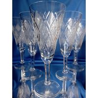 Фужеры. Высокие. Хрусталь