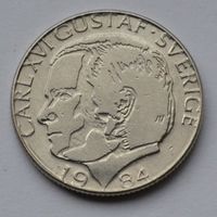 Швеция, 1 крона 1984 г.