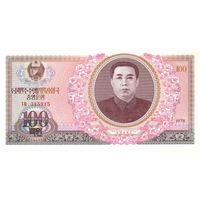 Северная Корея 100 вон образца 1978 года UNC p22