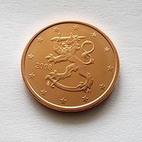 Финляндия 5 евроцентов, 2008  UNC