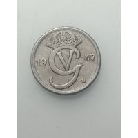 Швеция 10 эре 1947 года .