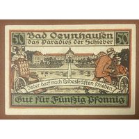 Нотгельд 50 пфеннигов 1921 год. Бад-Эйнхаузене. Веймарская республика