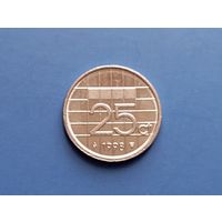 Нидерланды. 25 центов 1998