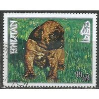 Бутан. Собаки. Боксёр. 1973г. Mi#541.
