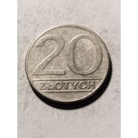 Польша 20 злотых 1989