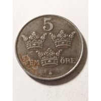 Швеция 5 оре 1949