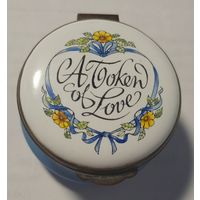 Винтажная эмалированная шкатулка известной Английской фирмы CRUMMLES